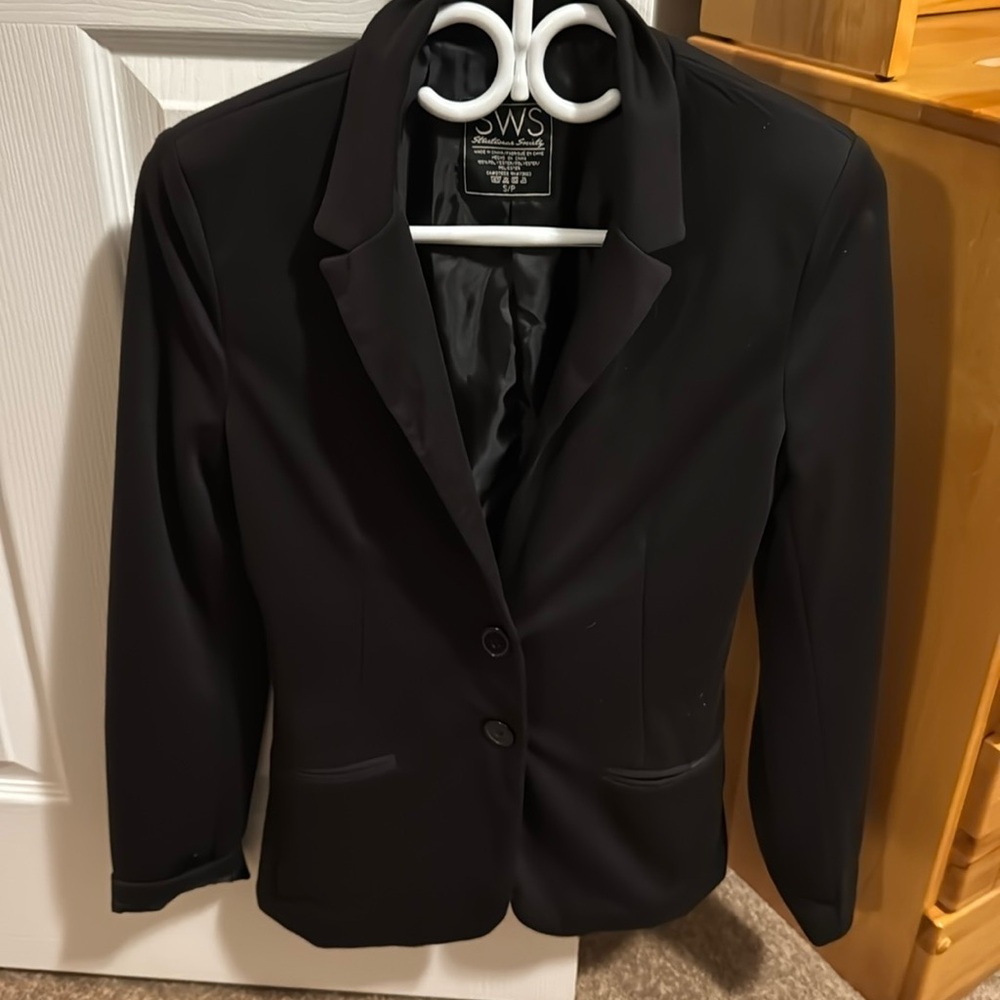 Black soft comfy woman’s blazer - small